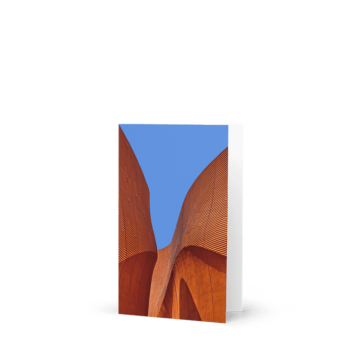 Modern Abstract Architecture Curved Facade Greeting Card product image (1)