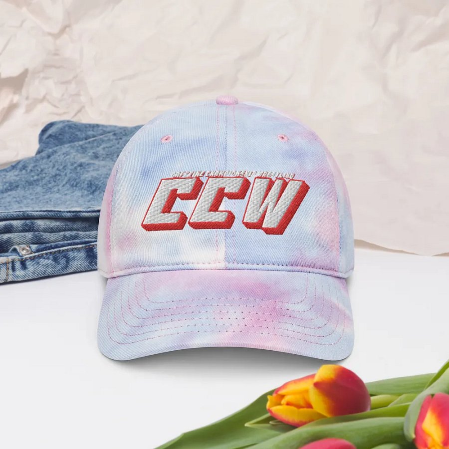 Caffeine Champion Wrestling Tie Dye Dad Hat product image (5)