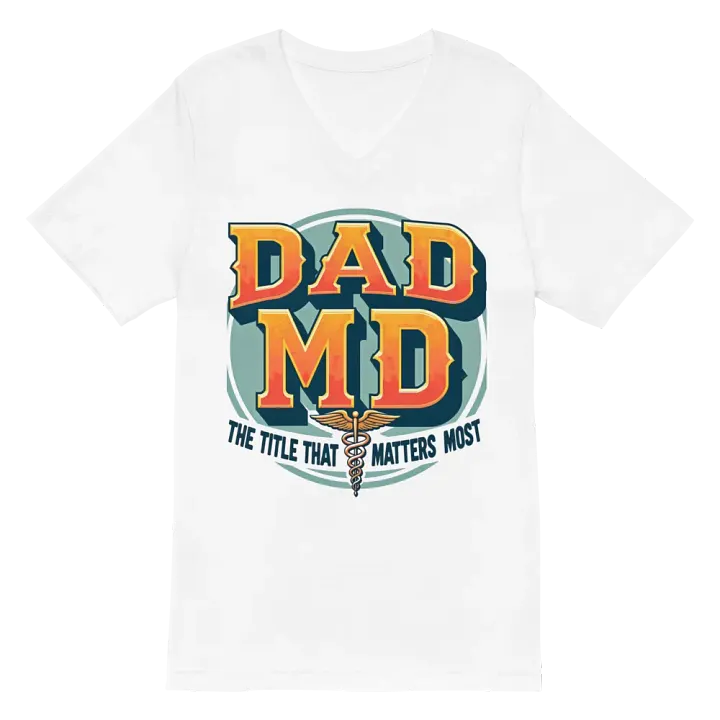 DAD MD, the title that matters most V-Neck Tee product image (2)