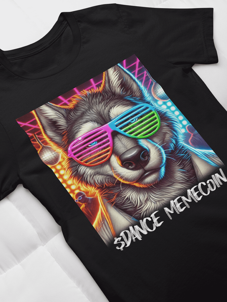WOLF OF DANCE STREET - DANCE MEMECOIN - PREMIUM TEE - BLACK product image (1)