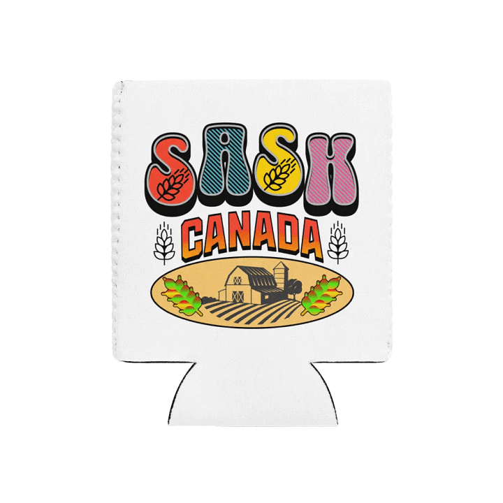Sask Canada Farm Scene Can Cooler product image (1)