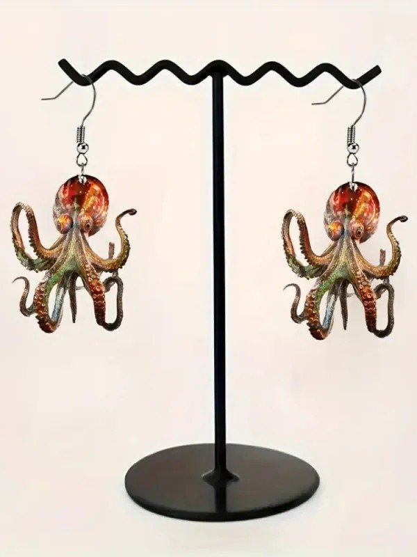 Octopus Acrylic Earrings product image (2)