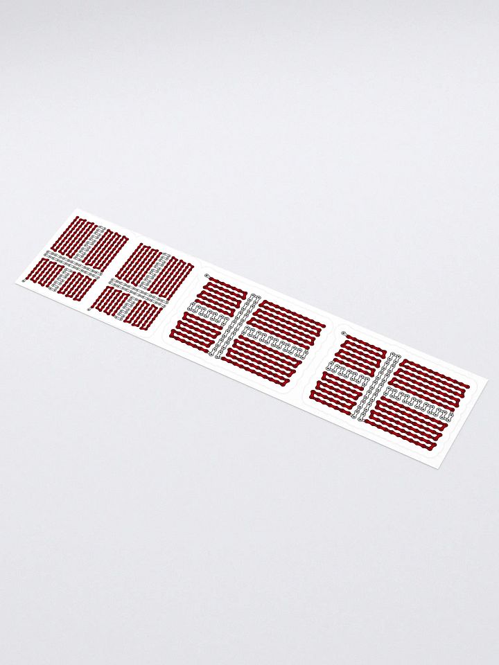 Denmark Bike Chain Flag Stickers, Mixed Size 4 Pack product image (1)