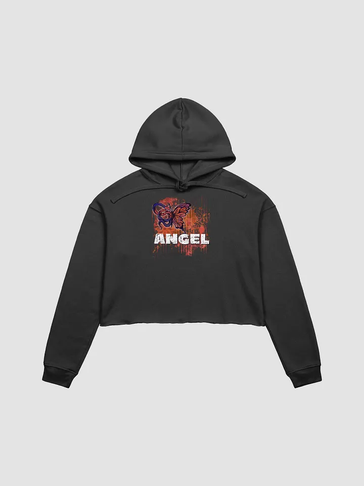 Crop Hoodie Angel Snake Butterfly product image (1)