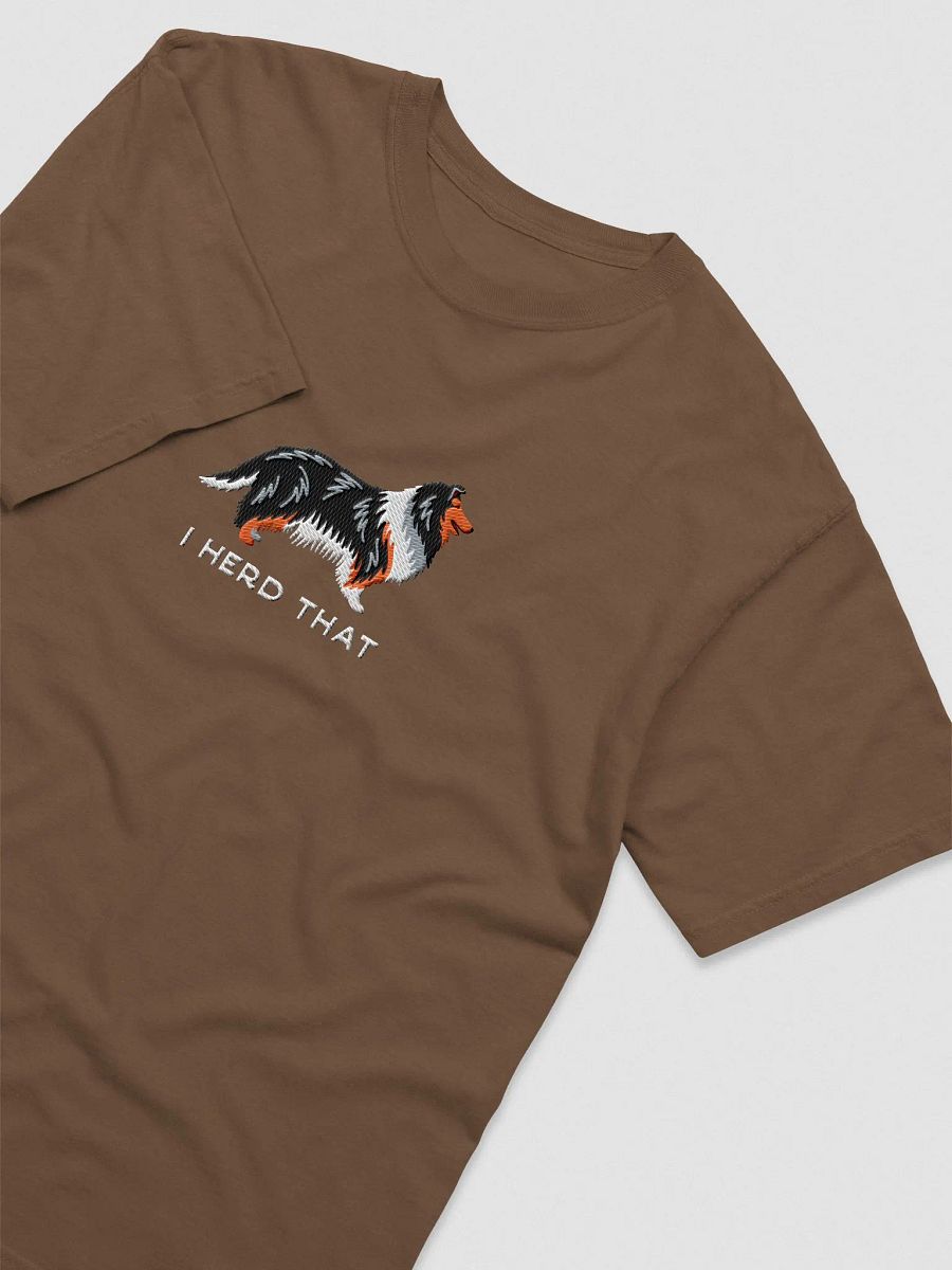 I Herd That T-Shirt(Embroidered) of a Rough Collie(Tricolor) product image (6)