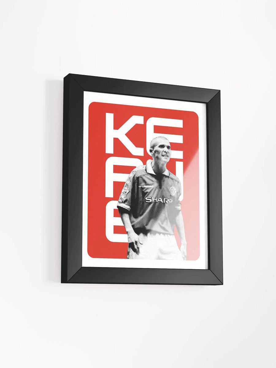 Roy Keane BW Manchester United Name Art Framed Print product image (3)
