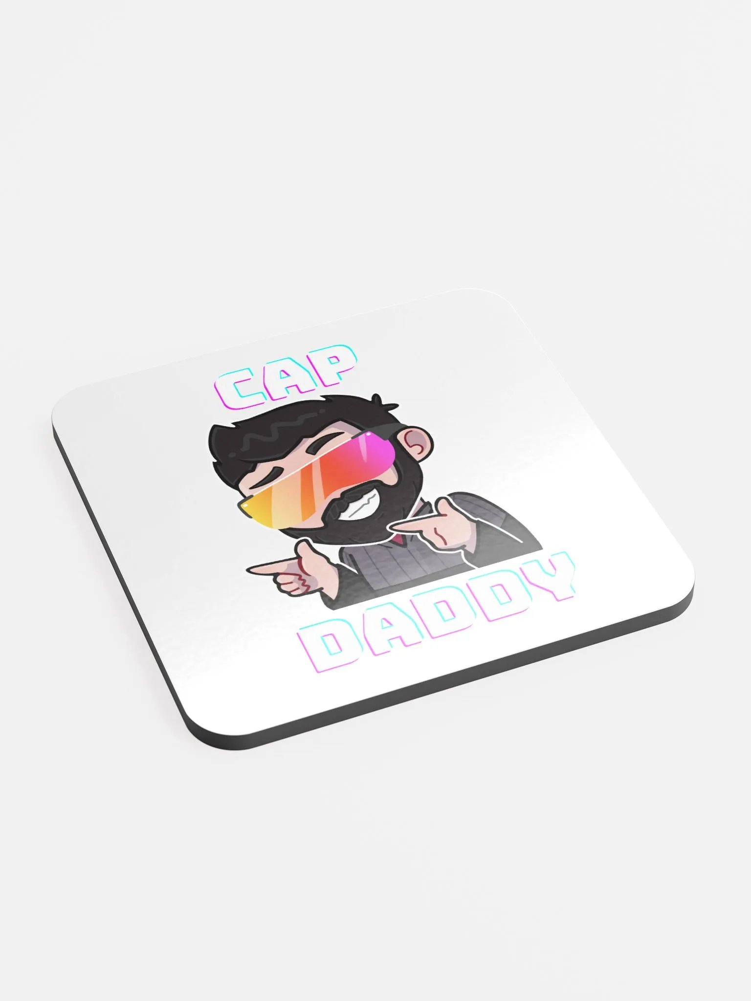 Cap Daddy Glossed Cork Coaster product image (2)