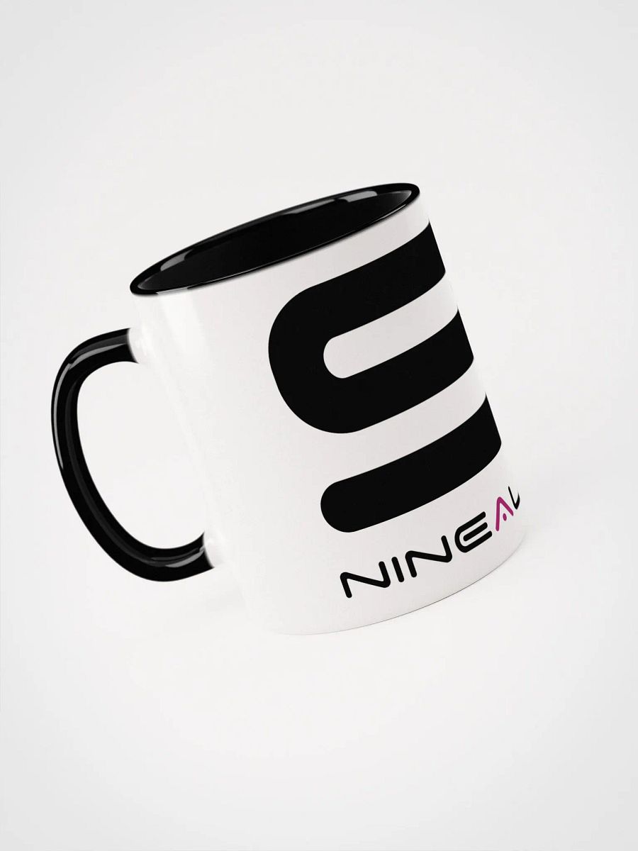 9 AETHER NINEALOGY BLACK ON WHITE MUG product image (1)