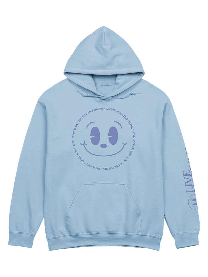 Live Happily Smiley Hoodie product image (1)