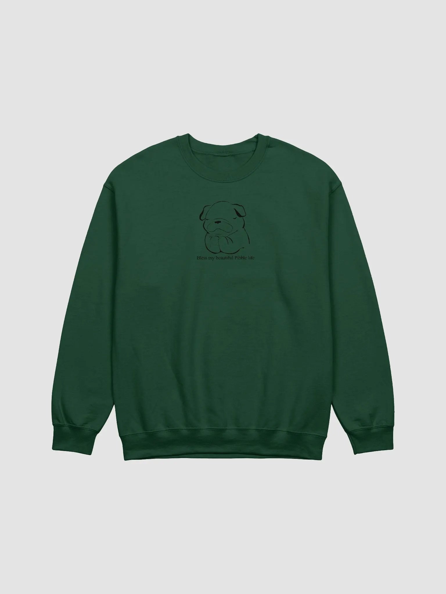BLESS MY BEAUTIFUL PIBBLE LIFE CREWNECK SWEATER product image (1)