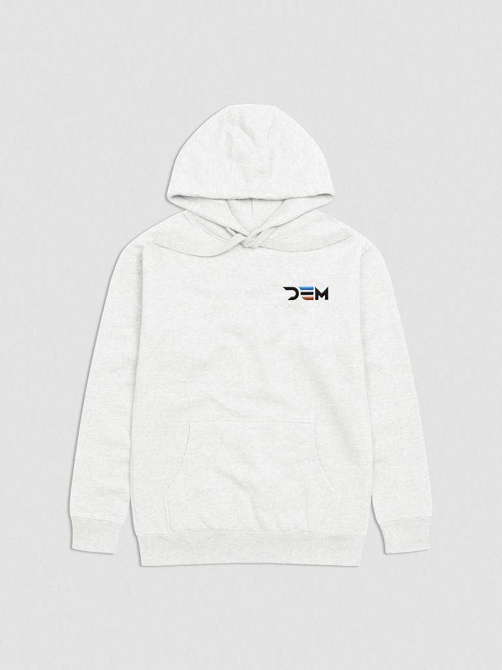 Dem White Hoodie (Embroidered) product image (1)