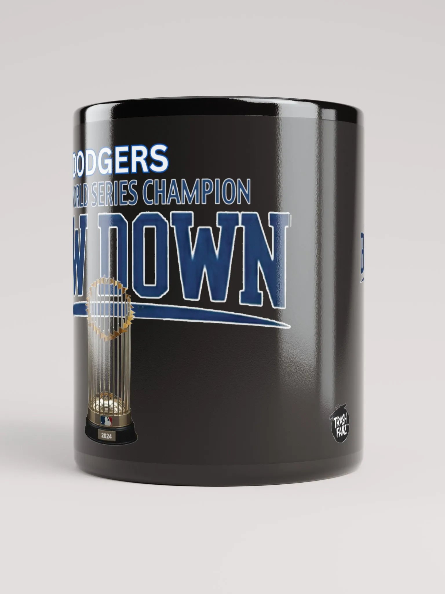 "Bow Down" Black LA Dodgers 2024 World Series Champion Mug | LA Dodgers | MLB Home Locker product image (5)
