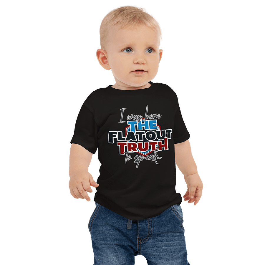 The Flat Out "I was born to speak" TFOT Baby Tee product image (1)