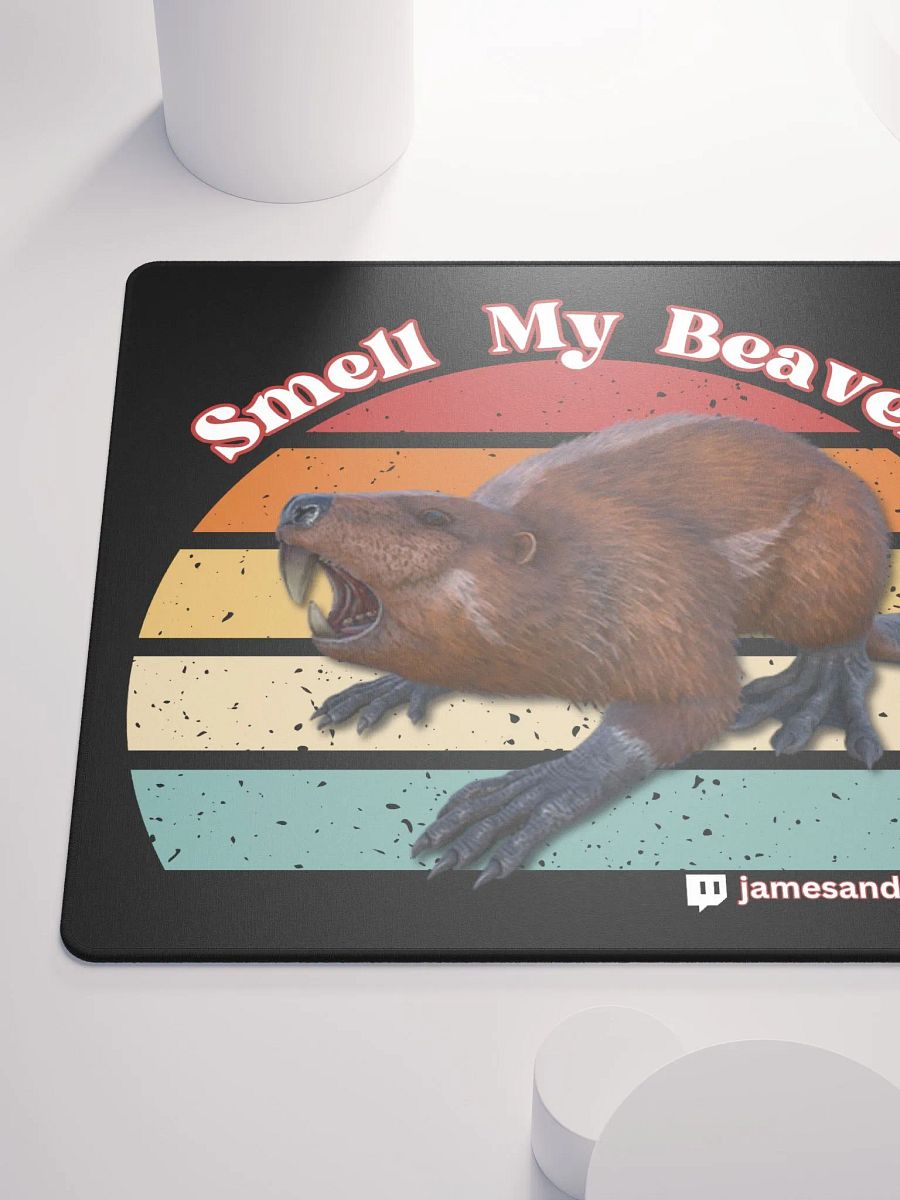 Smell My Beaver, Gaming Mouse Pad 18″×16″ product image (6)