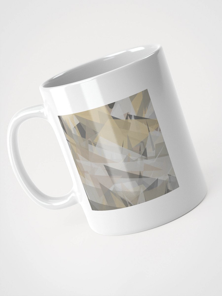 Geometric Fusion White Glossy Mug product image (3)