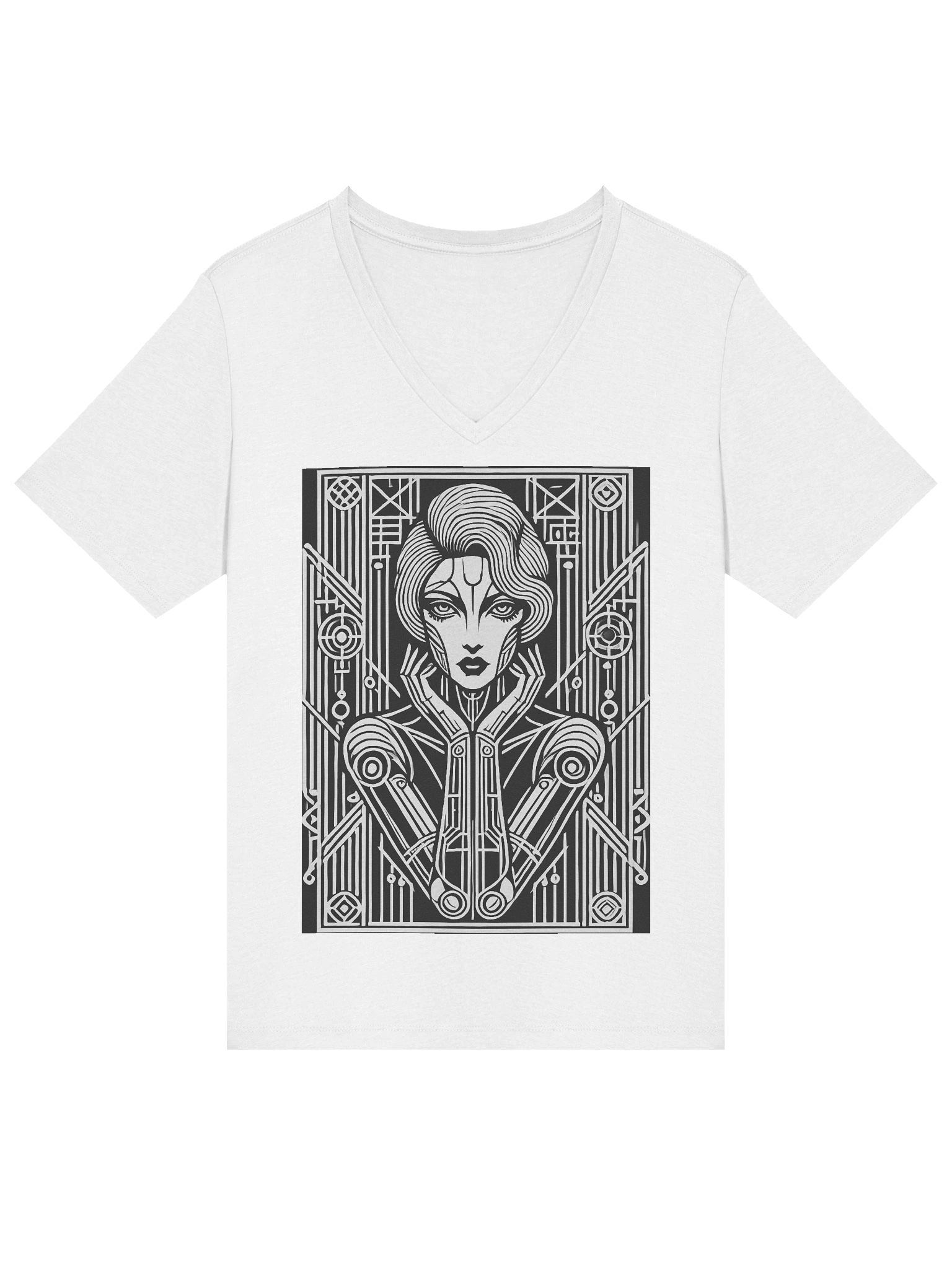 Android Girlfriend V-Neck product image (3)