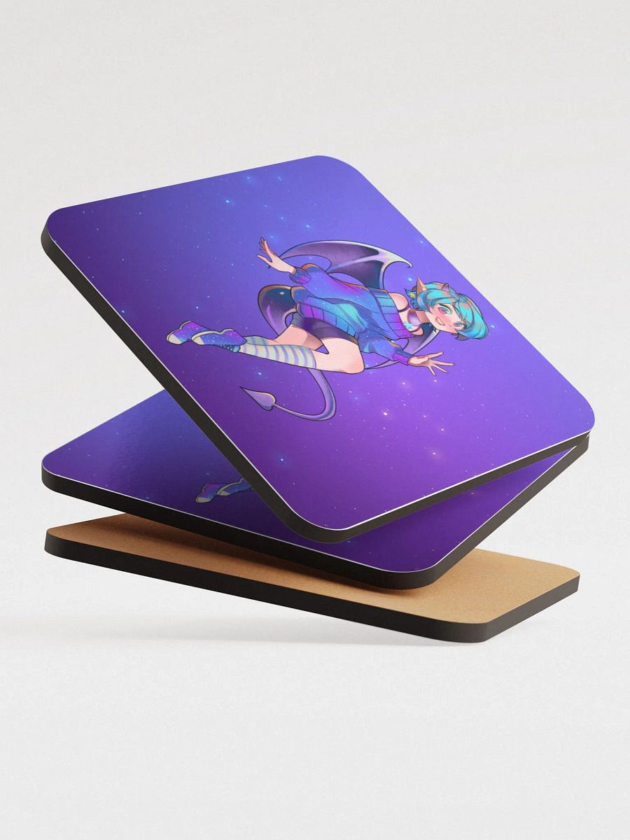 Pinipy The Demon Glossed Cork Coaster product image (4)