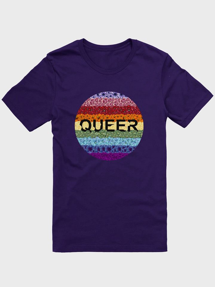 floral queer t-shirt product image (1)