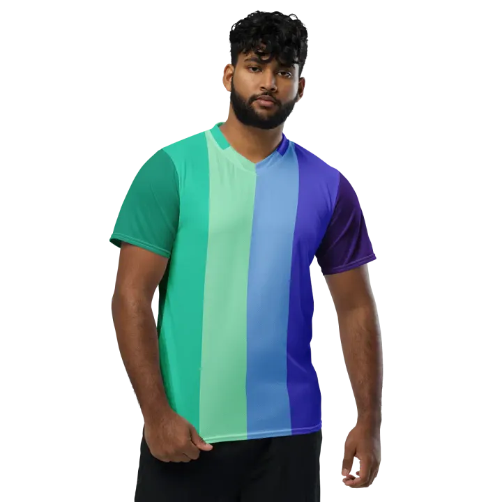 Gay Men's Pride Flag - All-Over Print Jersey product image (2)