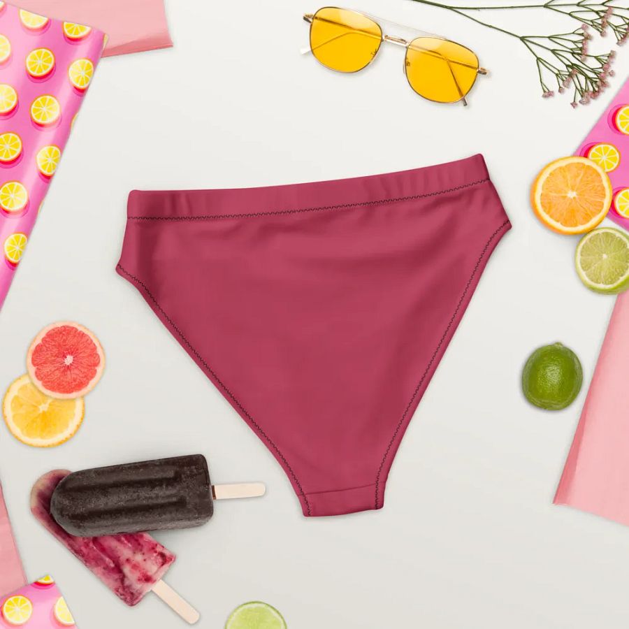 Magenta Eco-Green High Waisted Bikini Bottom product image (7)