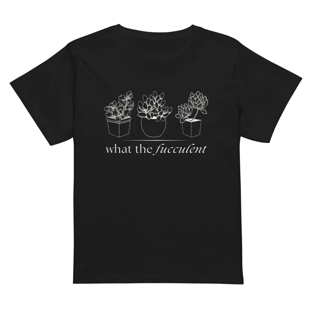 what the fucculent women's high waist tee product image (2)