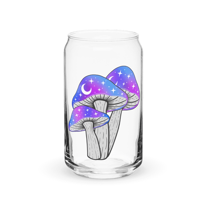 Galaxy Shrooms Glass Cup product image (1)
