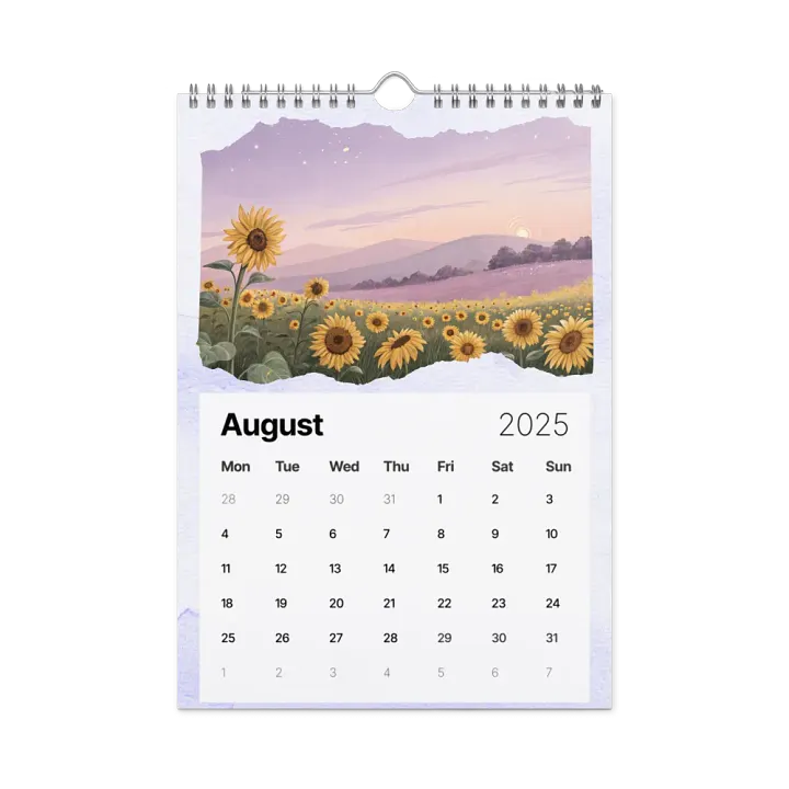 WATERCOLOR SEASONAL SCENES WALL CALENDAR 2025 product image (2)