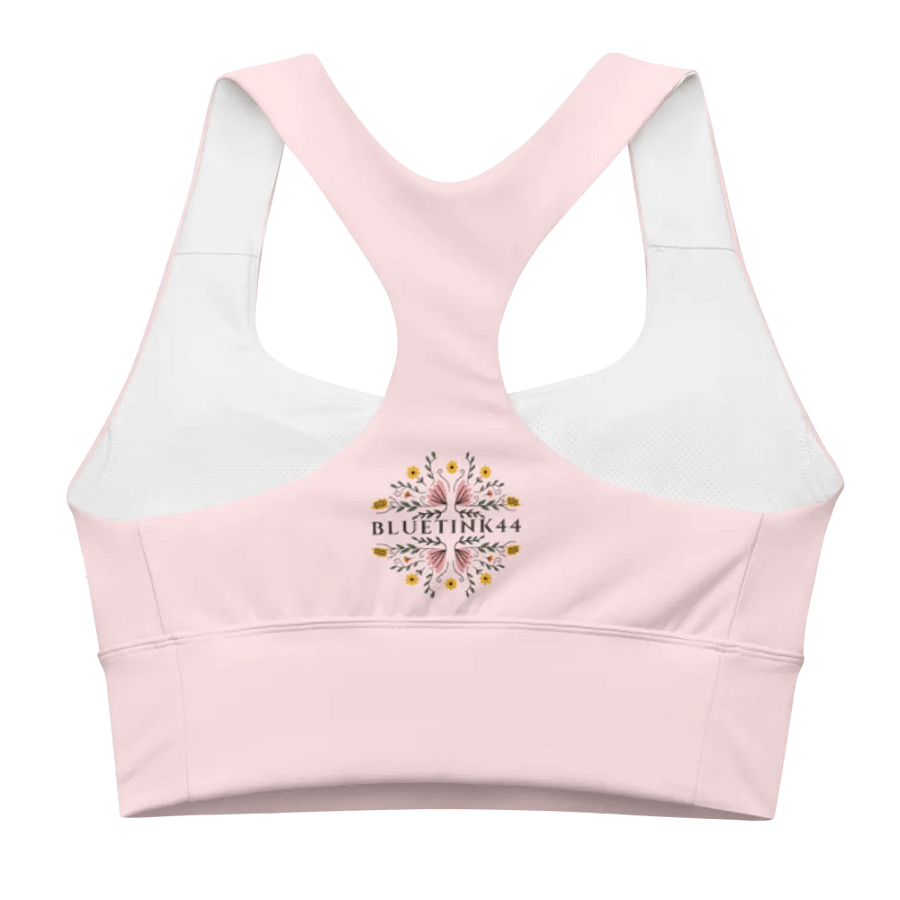 Blush Pink BlueTink Floral All-Over Sports Bra product image (2)