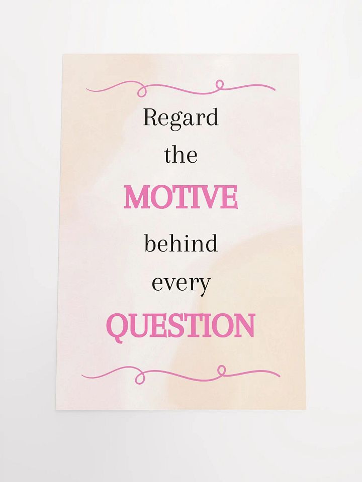 MOTIVE & QUESTION Empowerment Poster product image (1)