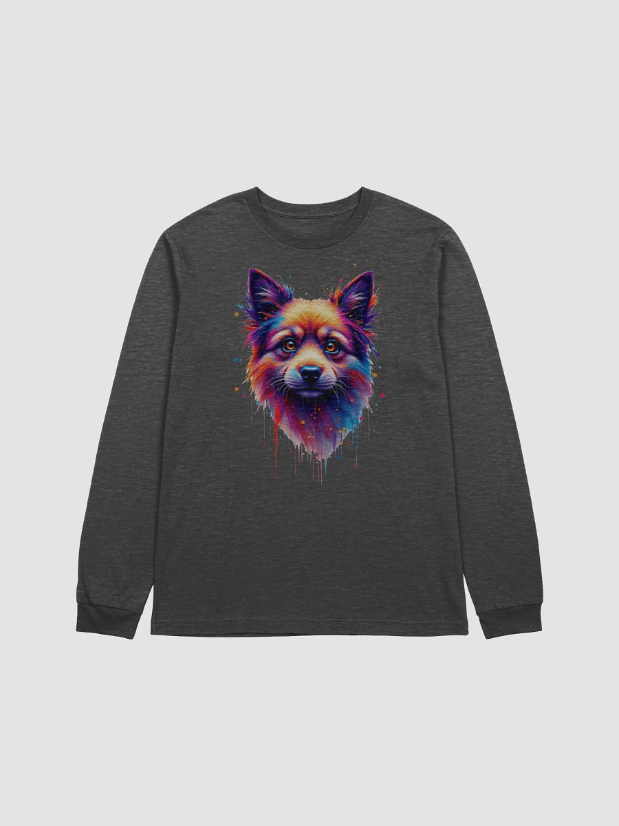 Vibrant Dog Face Artistic Long Sleeve Tee product image (15)