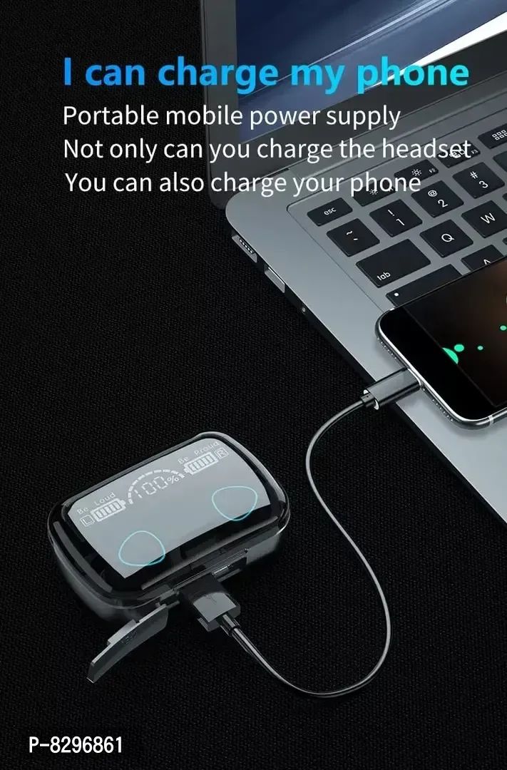 Stonx M10 Tws 5 1 In Ear 9D Mini Touch True Wireless Sports Binaural Earphones Bluetooth Headset With Emergency Power Bank Feature product image (1)
