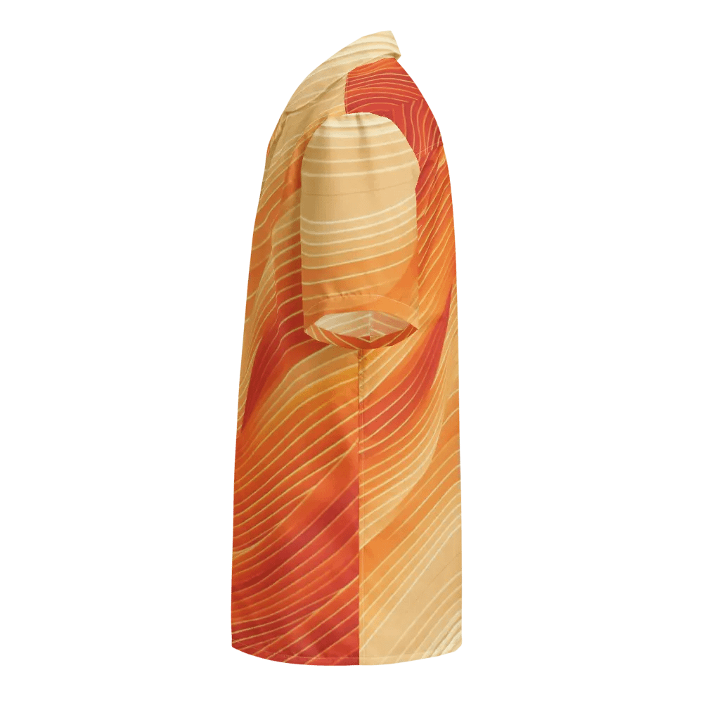 Men's Full-Print-10 Orange Hawaiian Shirt product image (3)