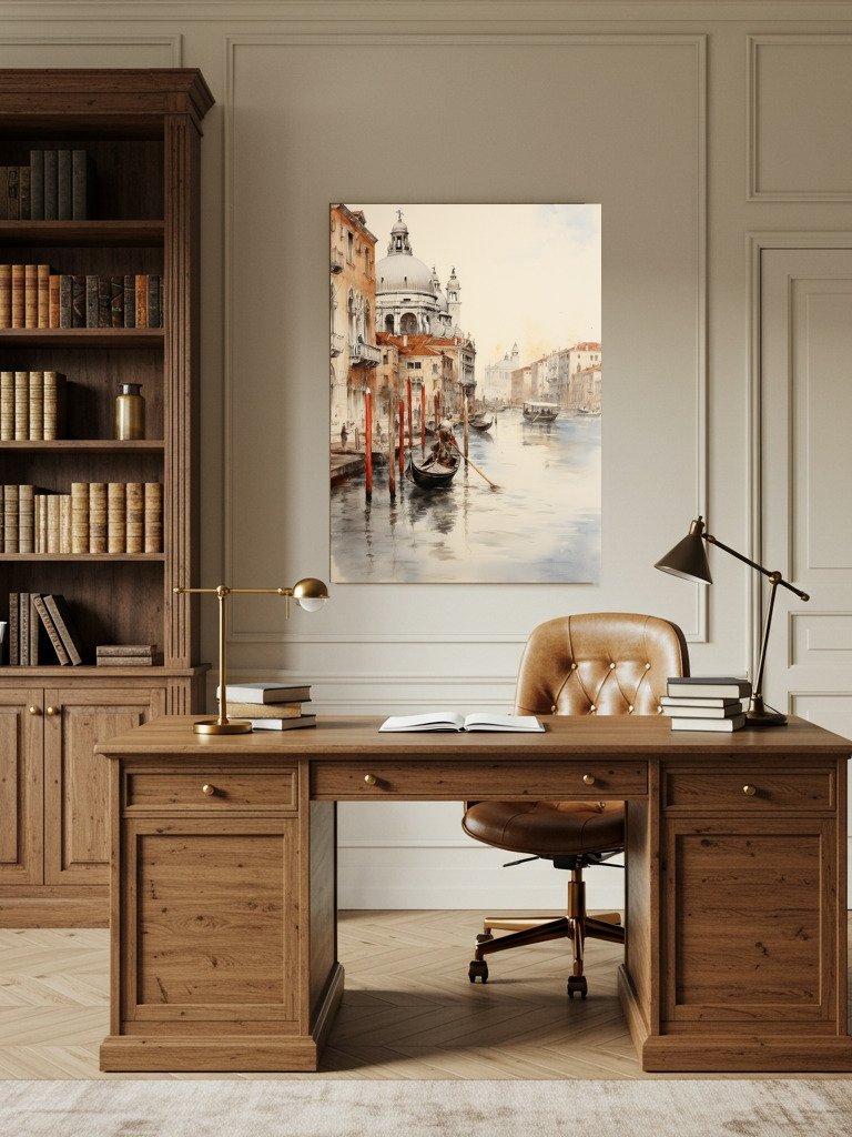Venetian Morning Framed Art Print | Venice Italy Watercolor product image (4)
