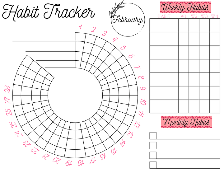 Habit Tracker Monthly Calendar product image (1)