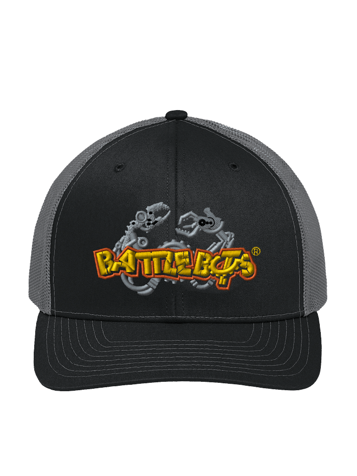Battlebots Retro Logo Trucker Hat - Black/Gray - Official BattleBots Gear! product image (1)