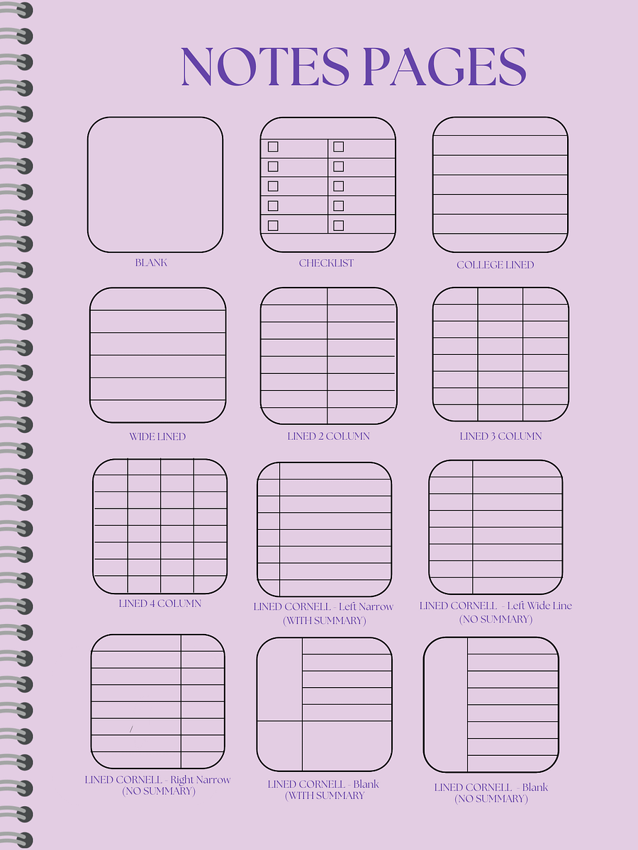 Detailed Undated Planner - Blue product image (9)