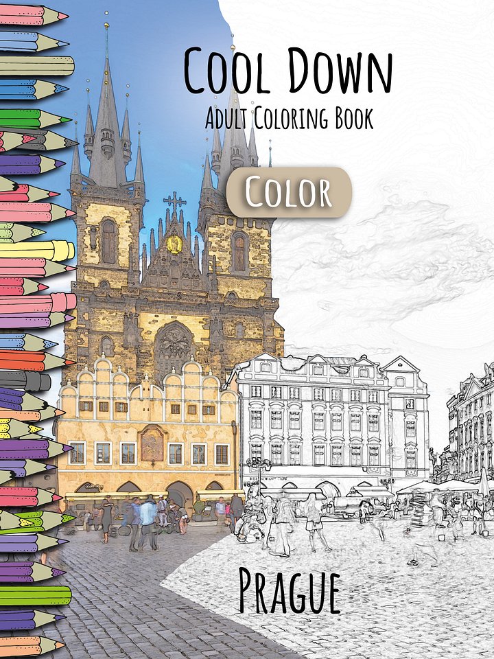 Cool Down [Color] | Adult Coloring Book: Prague product image (1)