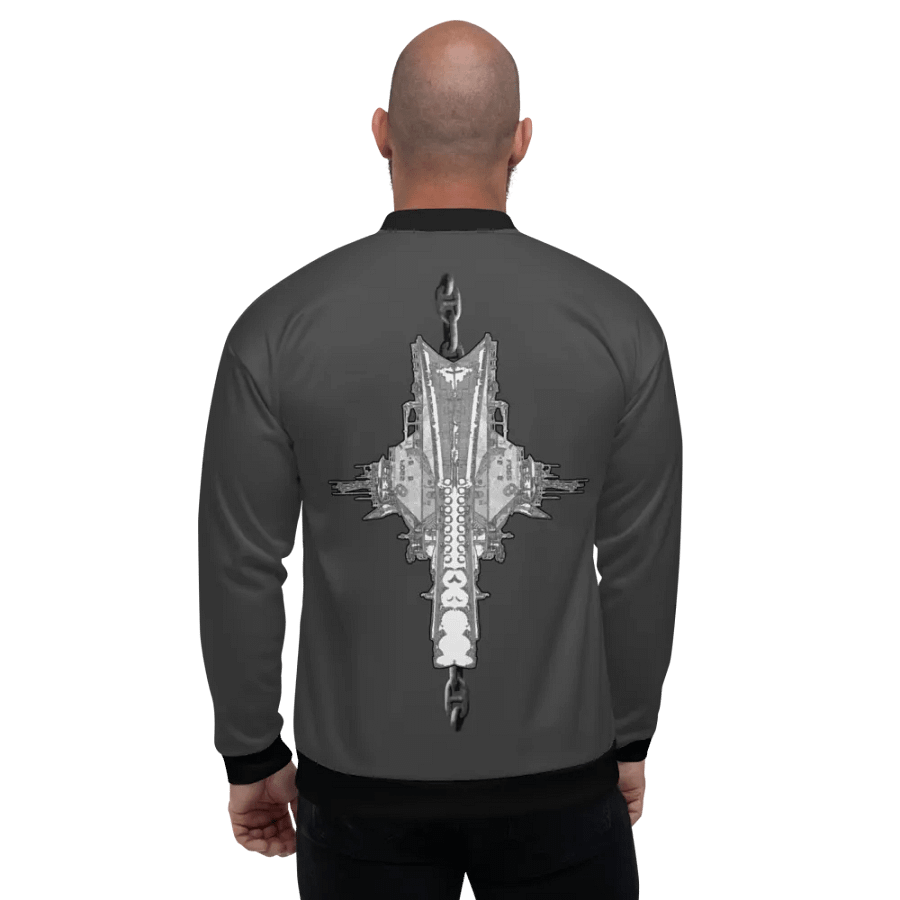 Black Foss double tug Bomber Jacket product image (7)