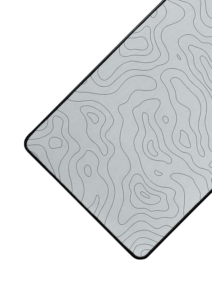 NOLIMIT M size gaming mat - White Topographic Mapping product image (2)