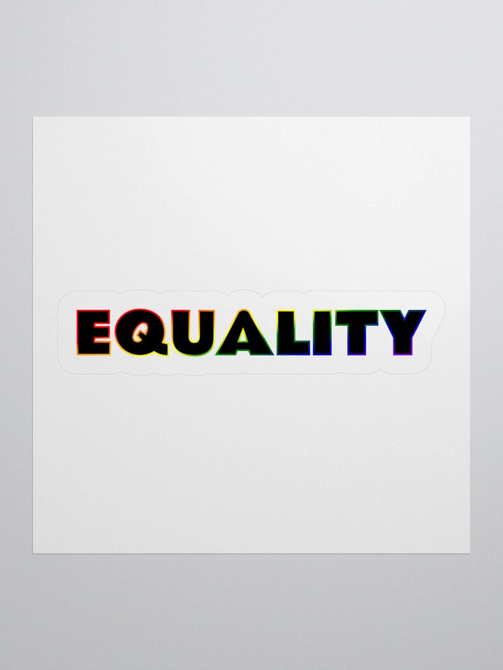Rainbow Equality Kiss Cut Stickers product image (1)