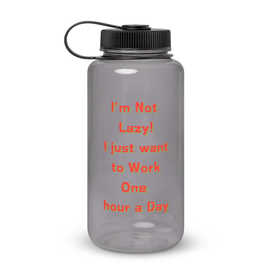 One Hour Workday Motivational Water Bottle product image (1)