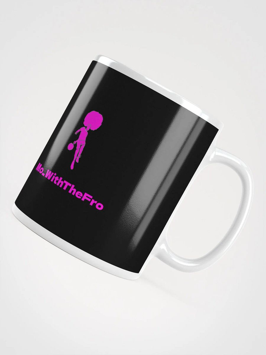 Mo_WithTheFro black Mug pink logo product image (12)