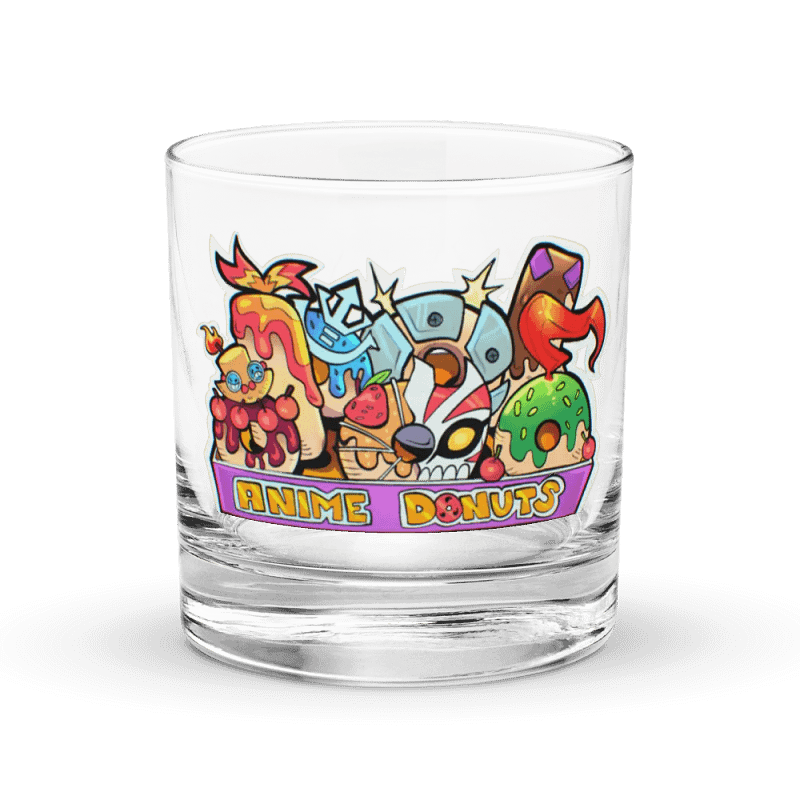 Anime Donuts Glass