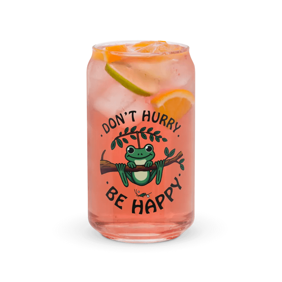 Don't Hurry, Be Happy – A Can Design for Frog Lovers product image (37)