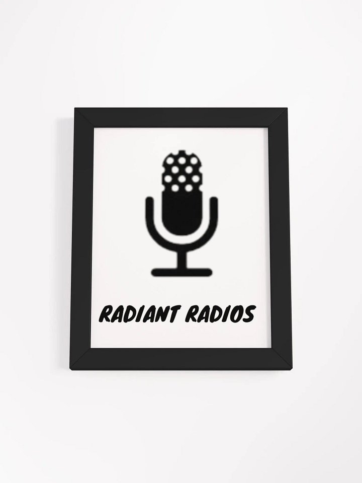 Rdiant Radios Wood Framed Matte Poster product image (8)