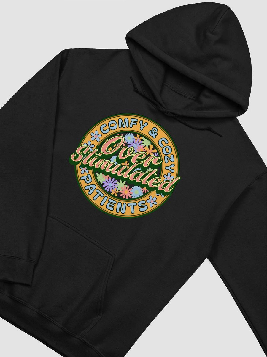 Over Stimulated Comfy And Cozy Patients Vibrant Floral Comfort Hoodie product image (2)