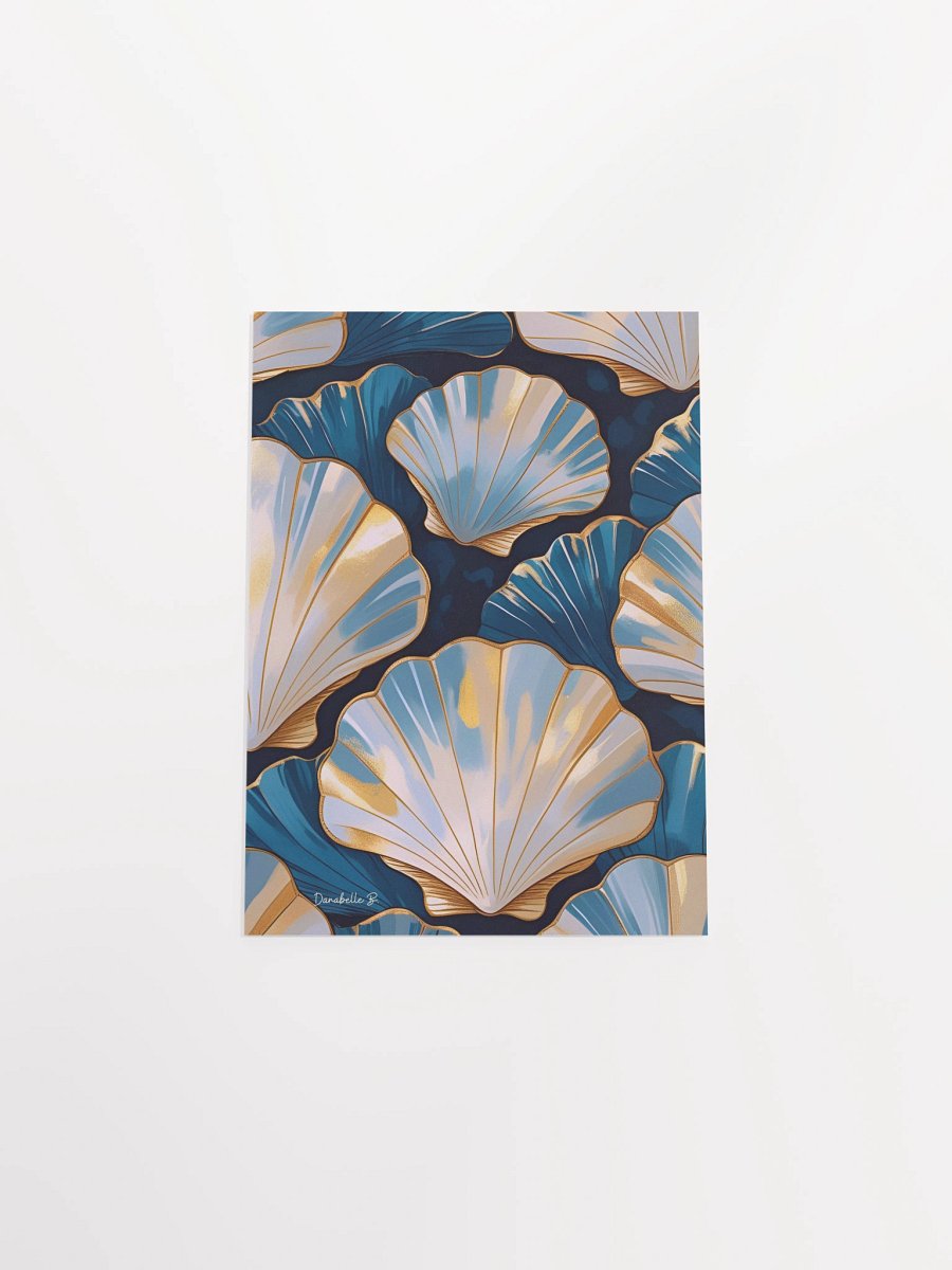 Poster artistique - Coquilles Saint-Jacques - 9 - Cadeau Déco Energie Vibratoire product image (8)