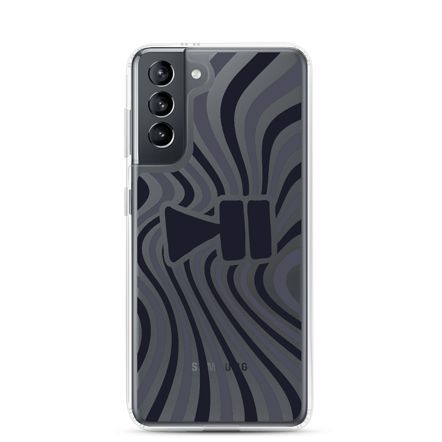 Clear Case Samsung Wavy Dark Blue - PleyPoze product image (1)