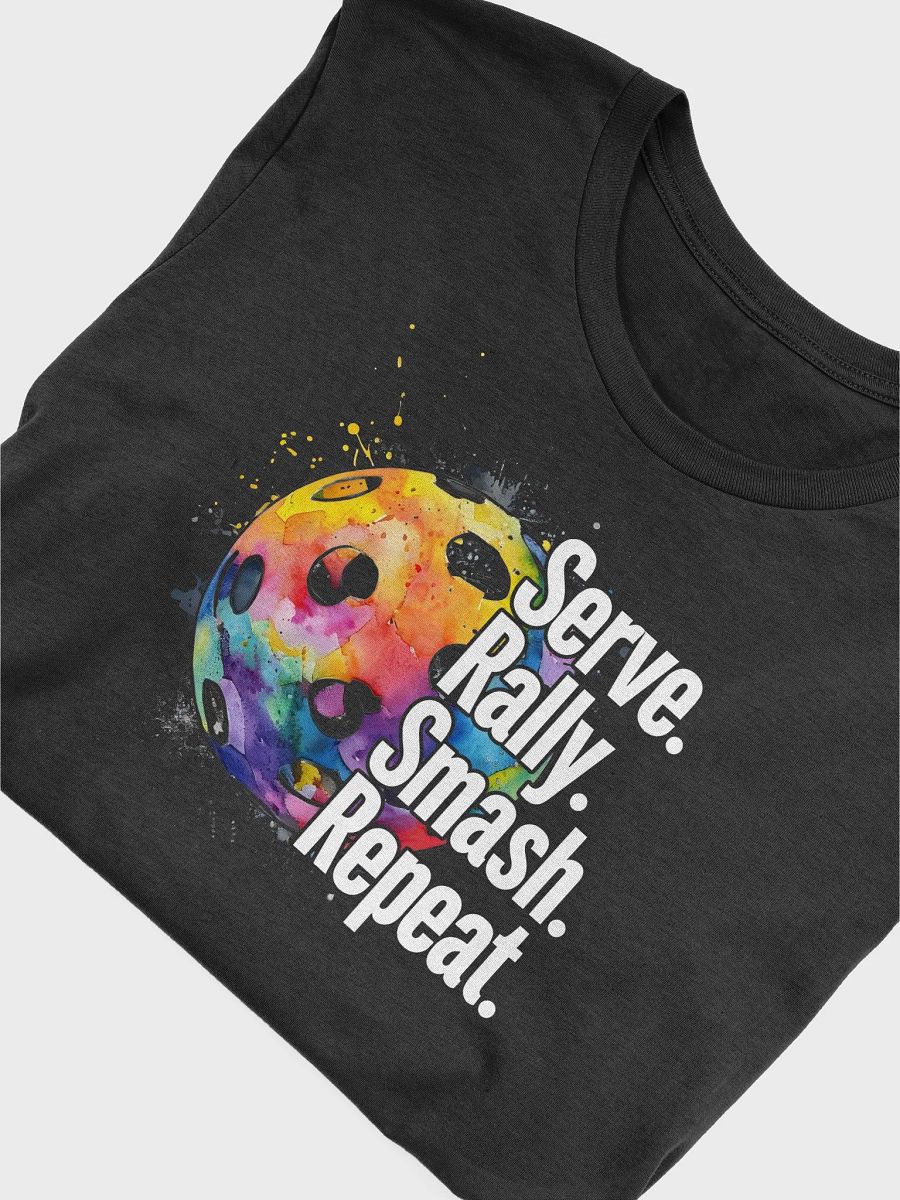 Serve - Rally - Smash - Repeat Pickleball Shirt – Play in Full Color product image (3)