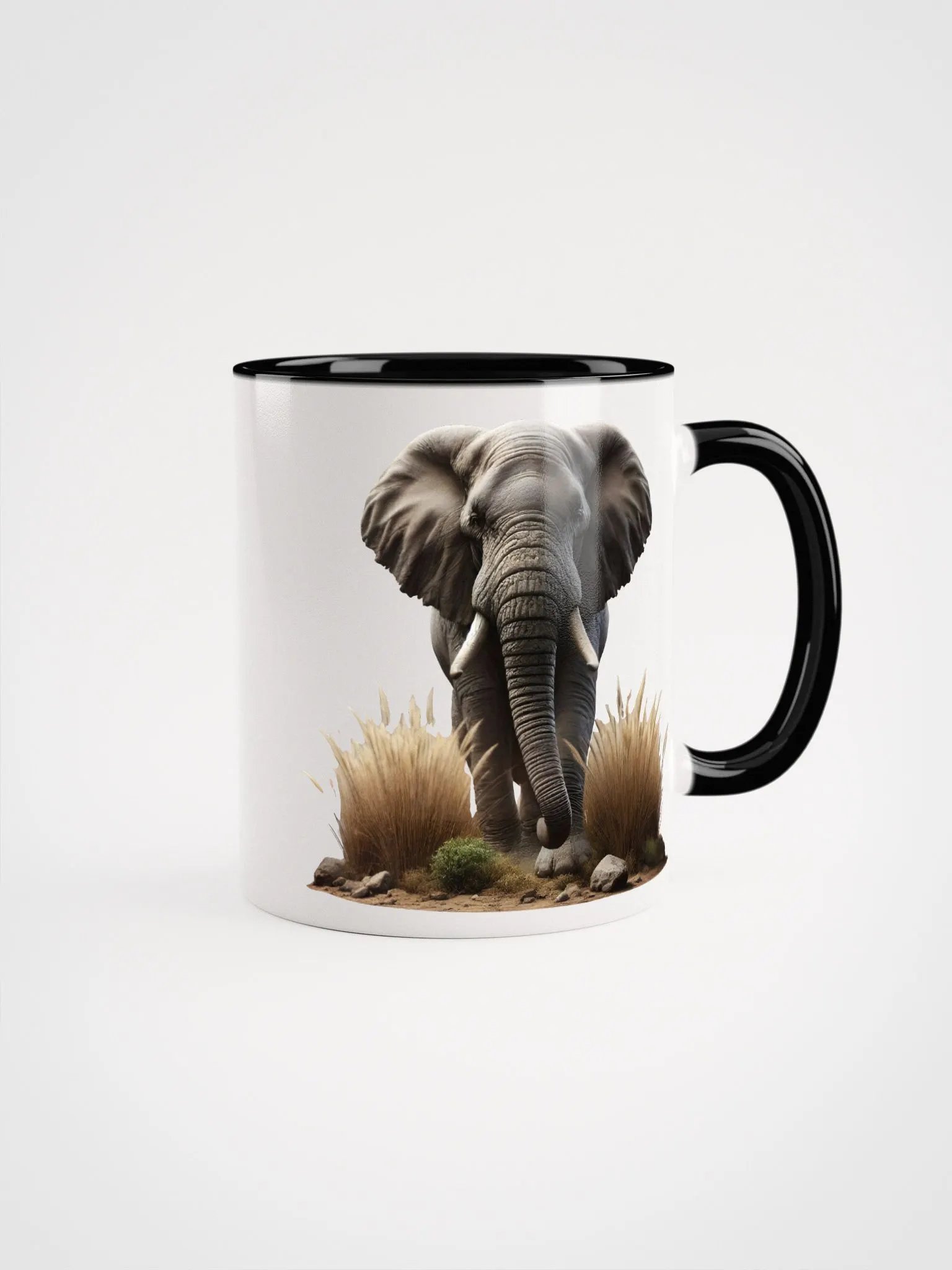 Safari Serenity Elephant Ceramic Mug. product image (1)